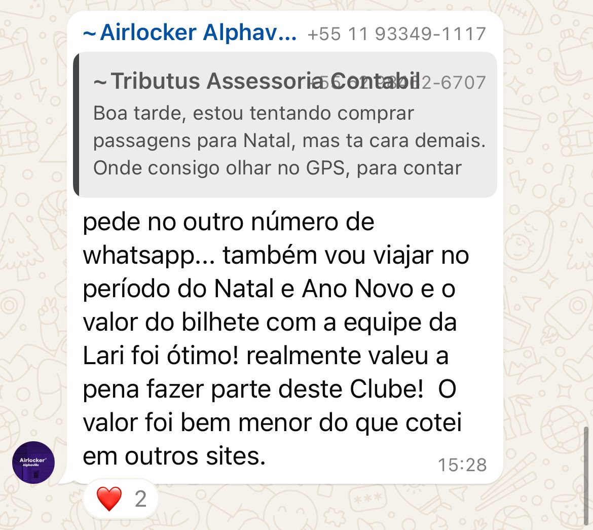 Depoimento de executiva sobre viagens corporativas